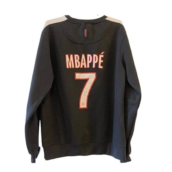 Paris Saint-Germain Kylian Mbappé Justice League Unisex Sweatshirt Black Crew XL - Picture 3 of 10